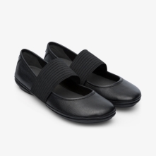 Camper Right Ballerinas Black - Womens Singapore HXWENQ-203